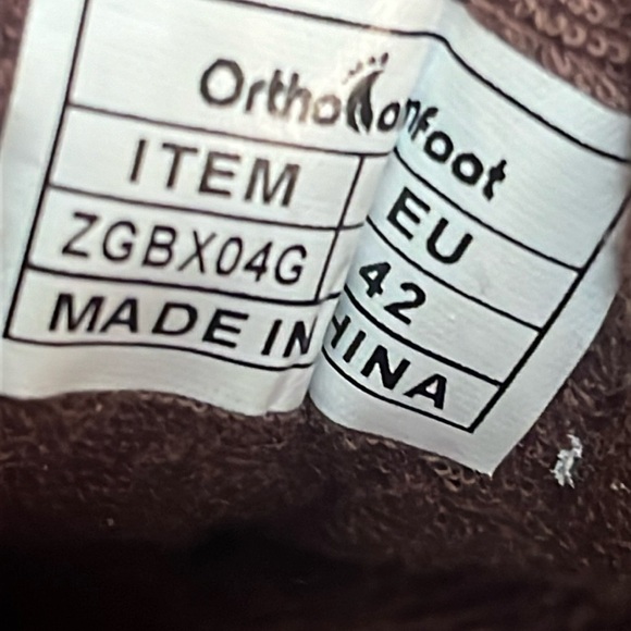 OrthoComfoot Women’s Brown Boat Shoes with Arch Support Slip on size 42. Us 11 - Picture 9 of 10